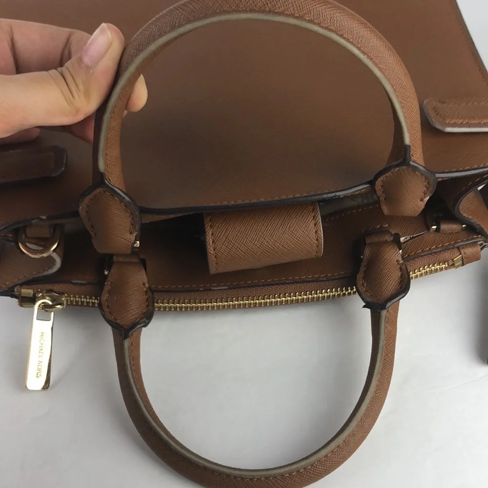 Michael Kors Chic Classy Studded Satchel Crossbody Bag Minimalist